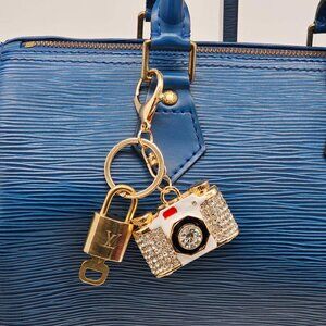 Louis Vuitton Lock & Key with unbranded Bagcharm, Keycharm, Keychain